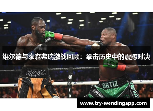 维尔德与泰森弗瑞激战回顾：拳击历史中的震撼对决