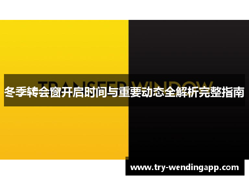 冬季转会窗开启时间与重要动态全解析完整指南