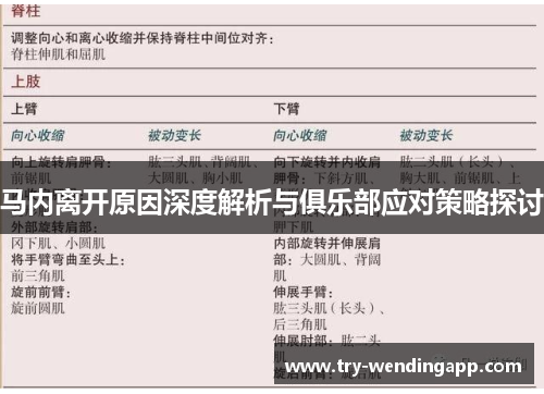 马内离开原因深度解析与俱乐部应对策略探讨 马内离开原因深度解析与俱乐部应对策略探讨